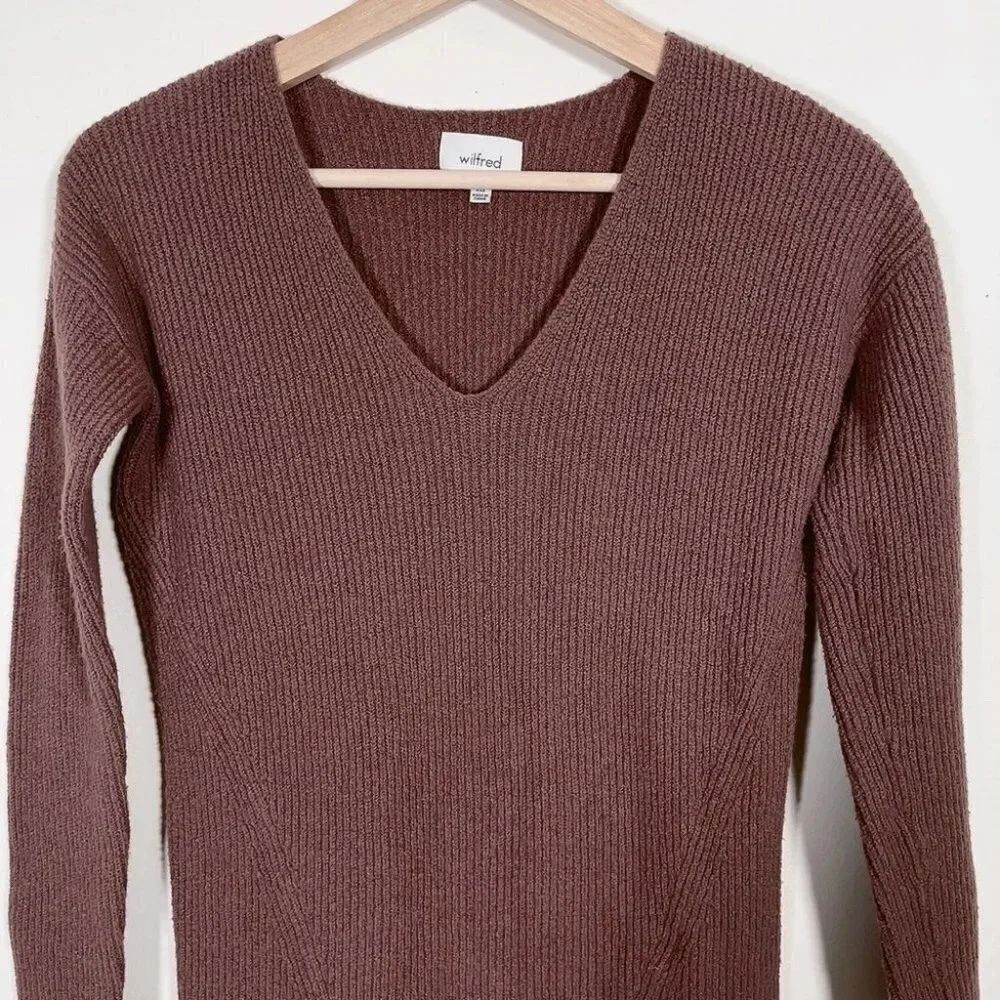 Aritzia Wilfred Henon Sweater - Cabin - Picture 6 of 16